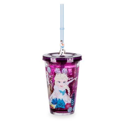 Disney Store Gobelet avec paille La Reine des Neiges