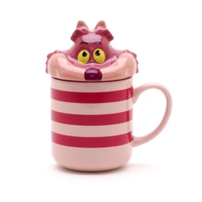 Cheshire Cat Figural Mug with Lid