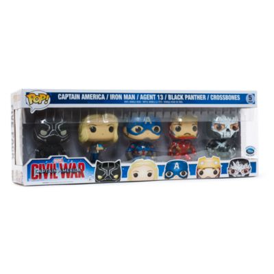 Captain America Civil War Pop Vinyl Figures by Funko, Set of 5