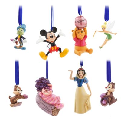 Disney Store 30th Anniversary Limited Edition Ornaments, Set of 8