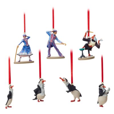 Disney Store Lot de 7&nbsp;d&eacute;corations Le Retour de Mary Poppins &agrave; suspendre, en &eacute;dition limit&eacute;e
