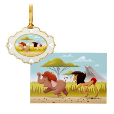 Disney Store Ensemble lithographie et objet d&eacute;coratif Le Livre de la Jungle, &eacute;dition limit&eacute;e