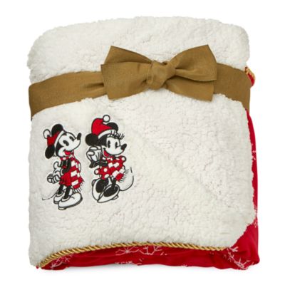 Mantita polar Minnie y Mickey, Holiday Cheer, Disney Store