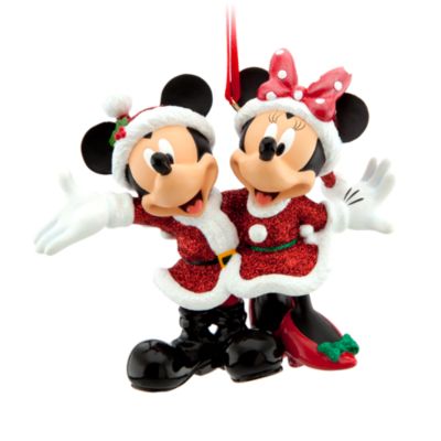 Adorno colgante navide&ntilde;o Mickey y Minnie, Disney Store