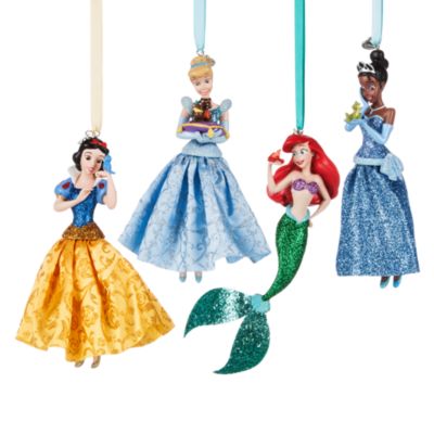 Disney Princess Christmas Ornaments, Set of 10