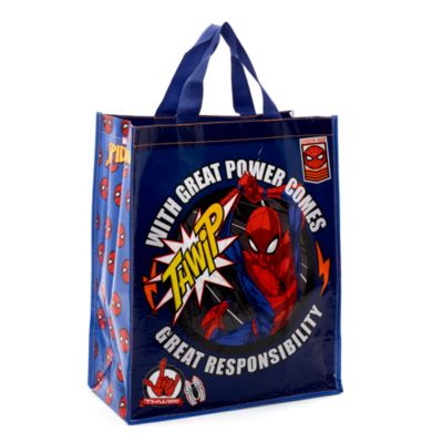 Disney Store Sac de shopping Spider-Man r&eacute;utilisable, taille moyenne