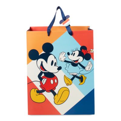 Disney Store Sac cadeau deluxe Mickey et Minnie Mouse, moyenne taille