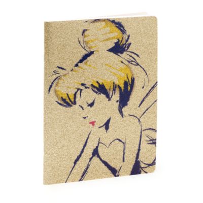 Disney Store Cahier F&eacute;e Clochette dor&eacute;