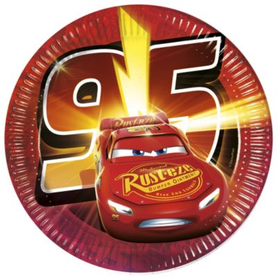 Lot de 8&nbsp;assiettes de f&ecirc;te Disney Pixar Cars&nbsp;3