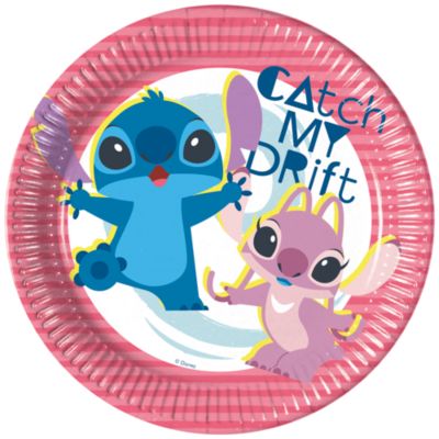 Lot de 8&nbsp;assiettes de f&ecirc;te Stitch et Angel