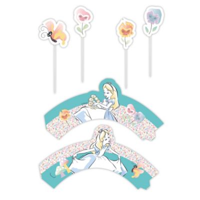 Disney Store Lot de d&eacute;corations pour g&acirc;teaux Alice au Pays des Merveilles