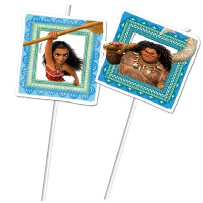 Disney Store Ensemble de 6 pailles flexibles Vaiana