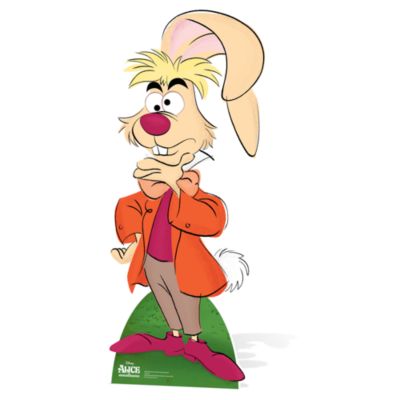 Silhouette du Li&egrave;vre de mars en carton, Alice au Pays des Merveilles