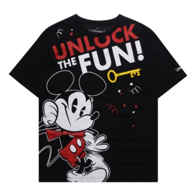 Disneyland Paris T-shirt Mickey noir pour adultes
