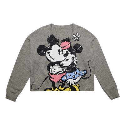 Disneyland Paris Pull Mickey et Minnie gris pour adultes