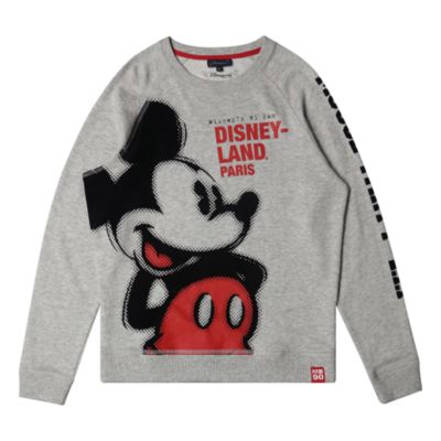 Disneyland Paris Mickey Mouse Grey Sweatshirt For Adults