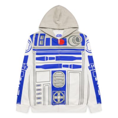 Sweat &agrave; capuche zipp&eacute; pour adultes Star Wars R2D2 Disneyland Paris