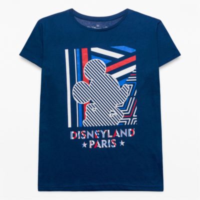 T-Shirt &agrave; rayures pour adultes Mickey Disneyland Paris - Collection Rayures Rebelles
