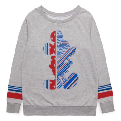 Sweatshirt pour adultes silhouette Mickey Disneyland Paris - Collection Rayures Rebelles