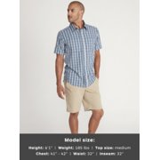 mens short sleeve button up worn by model image number 101