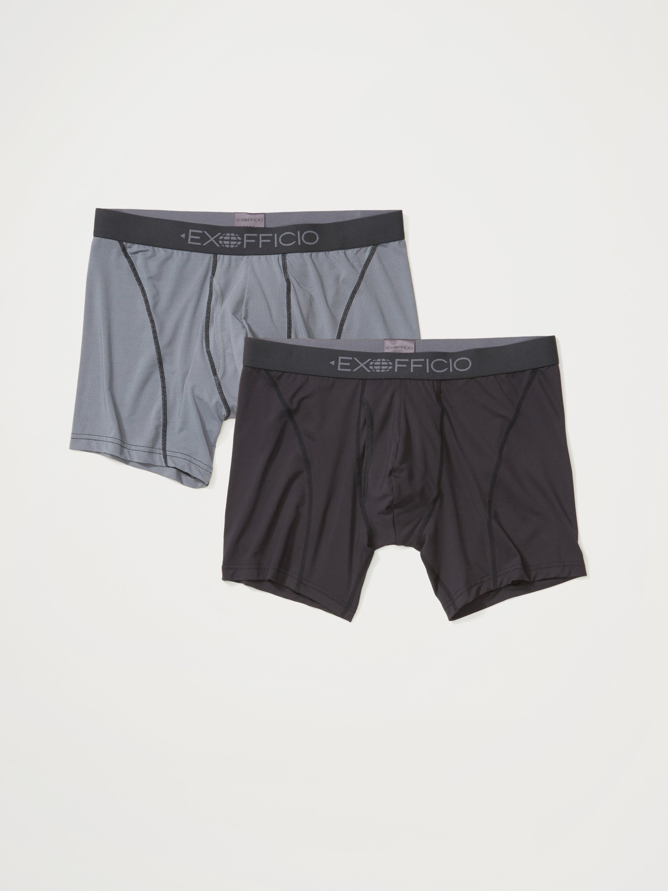Exofficio Men's Give-N-Go 3 Sport Mesh Boxer Brief Travel Underwear – Pack  Light