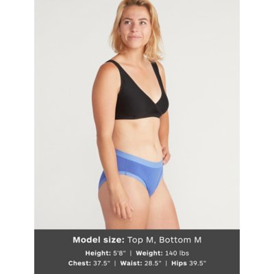 ExOfficio Women's Give-n-go Sport 2.0 Bikini Brief - Azul/tropical - Large