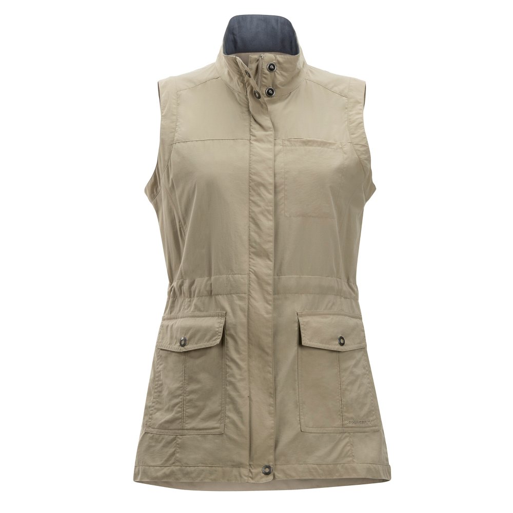 ExOfficio Women's FlyQ Lite Vest, Safari, Small at  Women's Clothing  store
