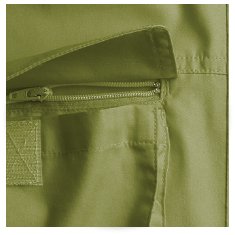 zippered pocket with velcro