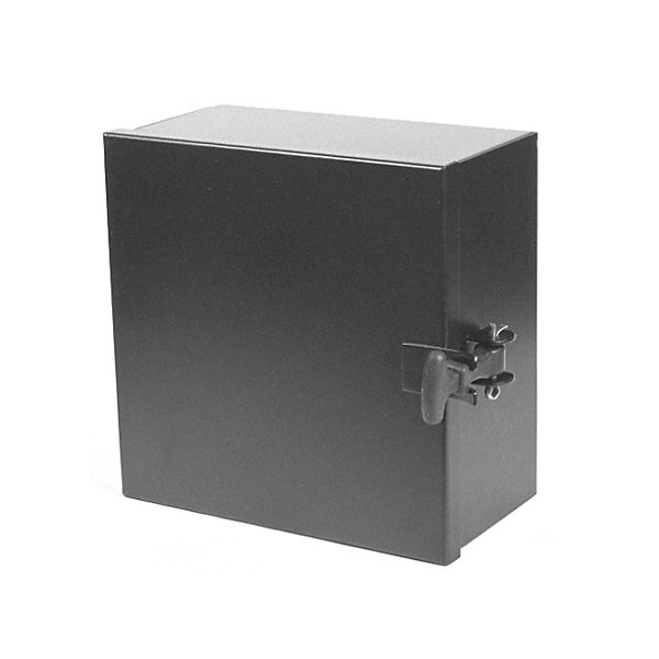 HD Plus - Black powder coated 18 gauge steel air control box - 8-1/4 in. square x 4-1/4 in. deep - AIRAC100