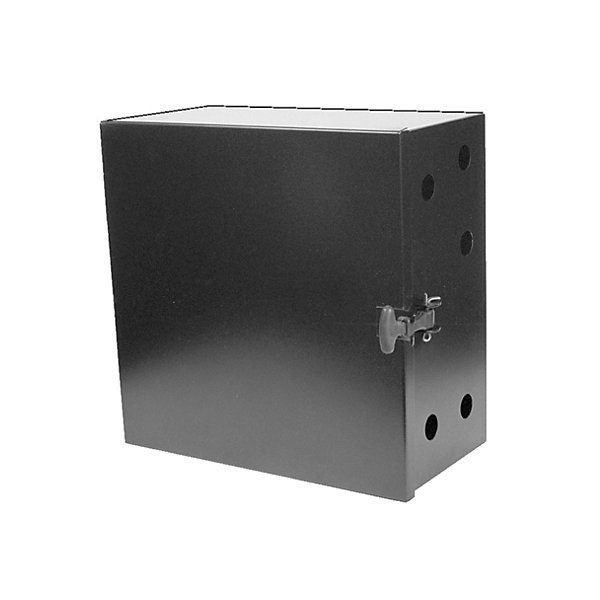 HD Plus - Black powder coated 18 gauge steel air control box - 12 in. square x 6-1/2 in. deep - AIRAC200