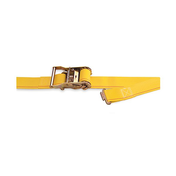 Kinedyne - 2 in. x 12 ft. Series F Logistic Ratchet Strap With 1 in. Hole F Track Fittings with a 500 lbs Working Load Limit - KIN641215