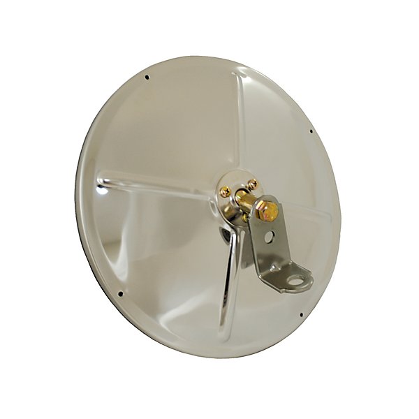 Grote - Mirror - Exterior Rear View 8 1/2" Convex, Mirror w/ Center Mounting Stainless Steel - GRO16033