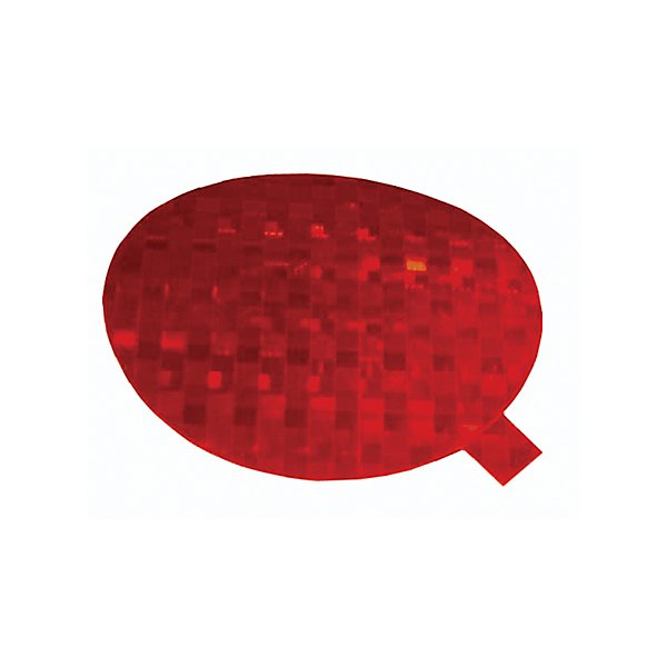 Grote - Reflector, Red, Round, Adhesive Mount - GRO41142