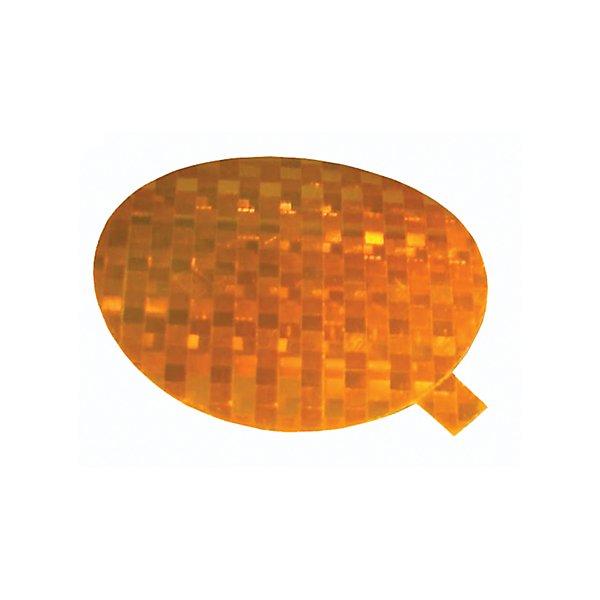 Grote - Reflector, Amber, Round, Adhesive Mount - GRO41143