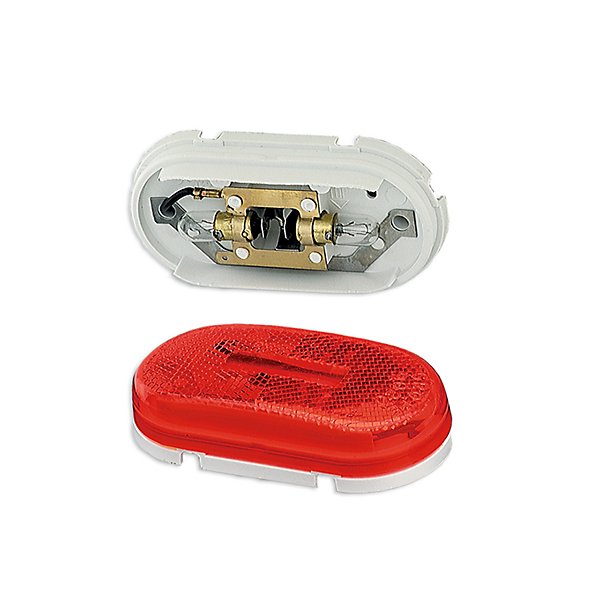 Grote - Marker Clearance Light, Red, Oval, Screws Mount - GRO45932