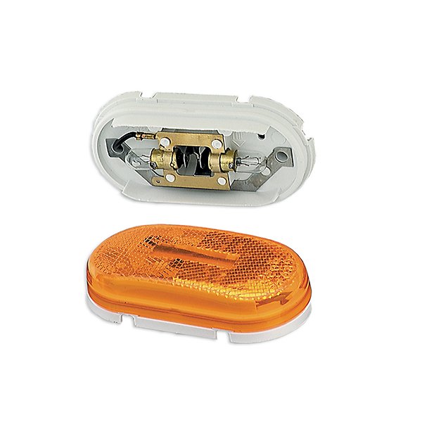 Grote - Marker Clearance Light, Amber & Yellow, Oval, Bracket Mount - GRO45933