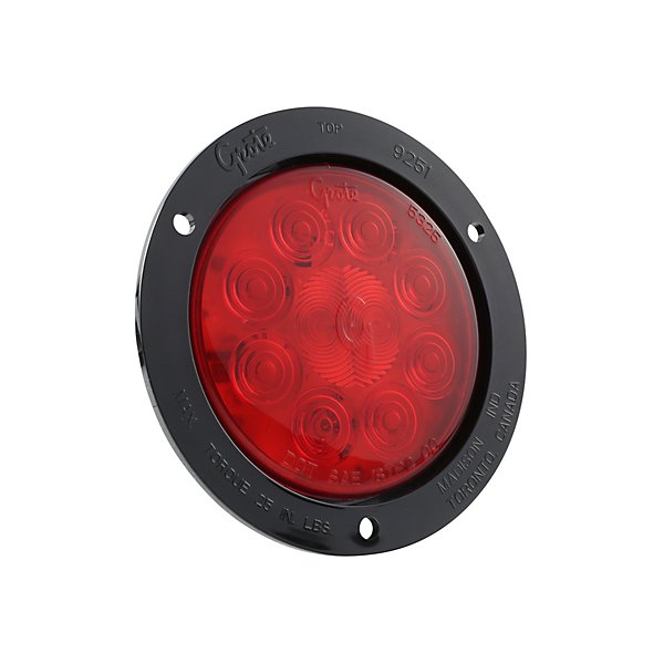 Grote - Stop/Tail/Turn Light, Red, Round, Flange Mount - GRO53292