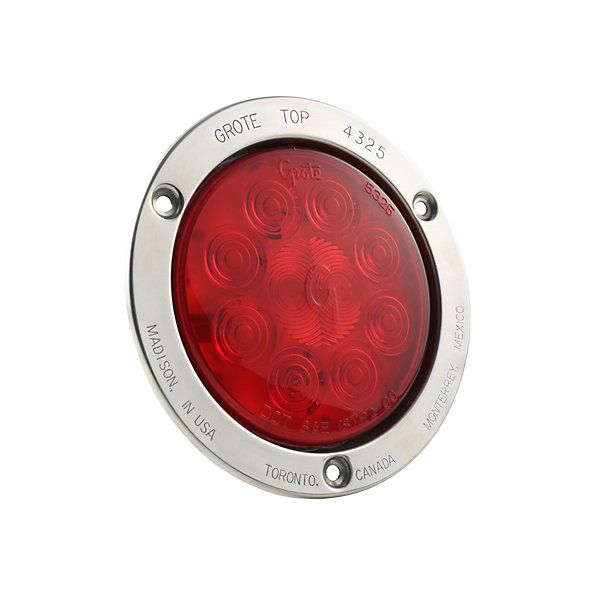 Grote - Stop/Tail/Turn Light, Red, Round - GRO53302