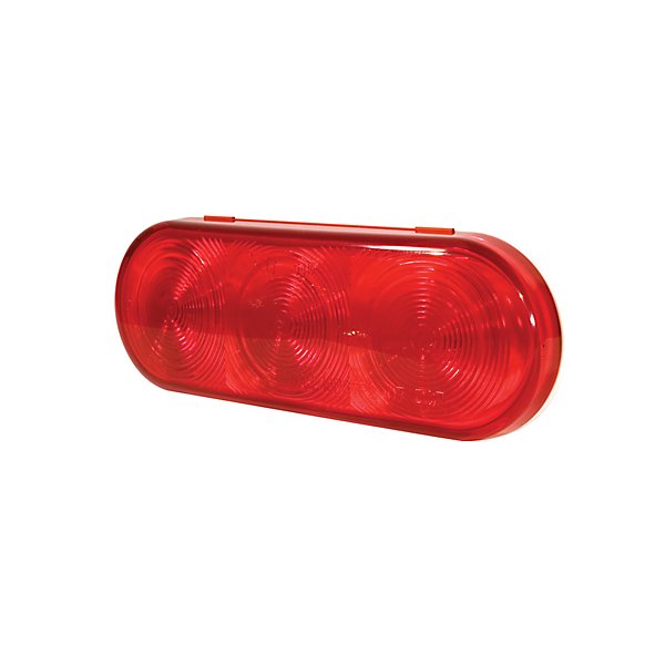 Grote - Stop/Tail/Turn Light, Red, Oval, Grommet Mount - GRO54172