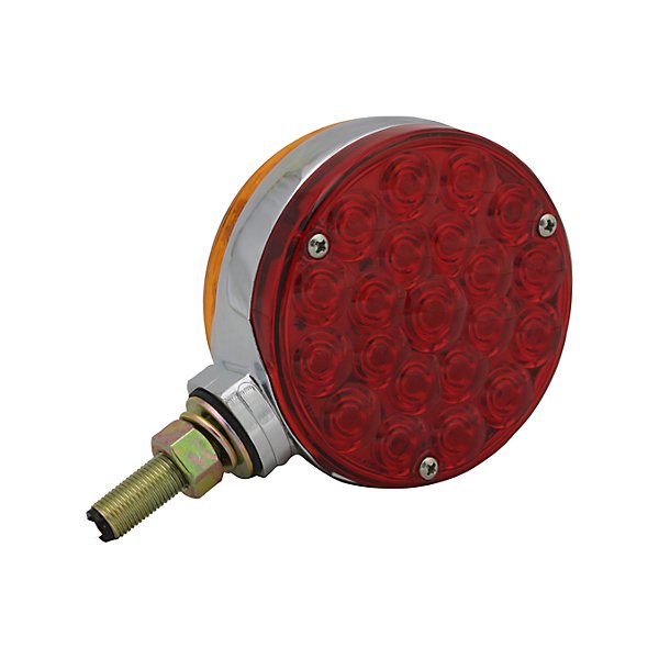 HD Plus - Pedestal Light, Red & Amber, Round, Bolt Mount - TRLHB9009