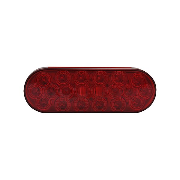HD Plus - Stop/Tail/Turn Light, Red, Oval, Grommet Mount - TRLHB9019R