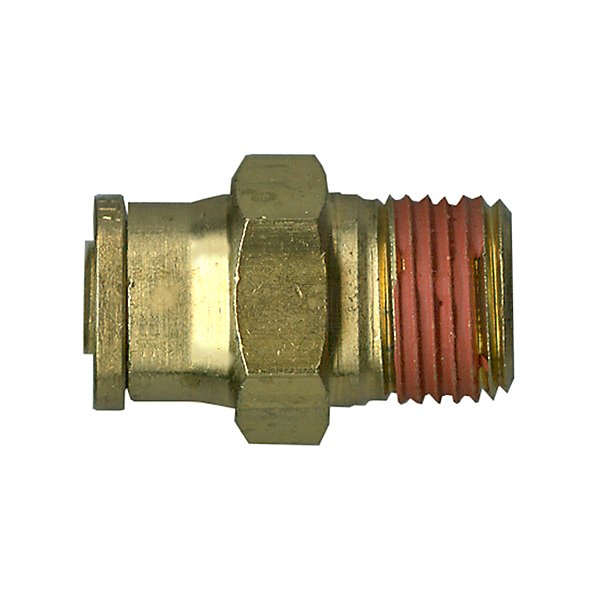 Fairview - Connector 3/8 T X 3/8 MPT - Brass PUSH-TO-CONNECT D.O.T. Air Brake Fitting - FAIPC1468-6C
