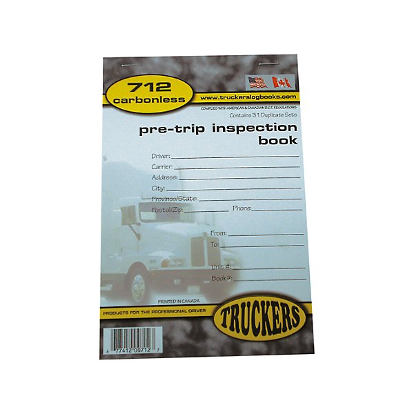 Truckers - Journal d'inspection prévoyage - sans carbone - TRU712