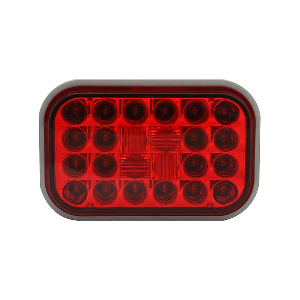 HD Plus - Stop/Tail/Turn Light, Red, Rectangular, Grommet Mount - TRLHB9018R