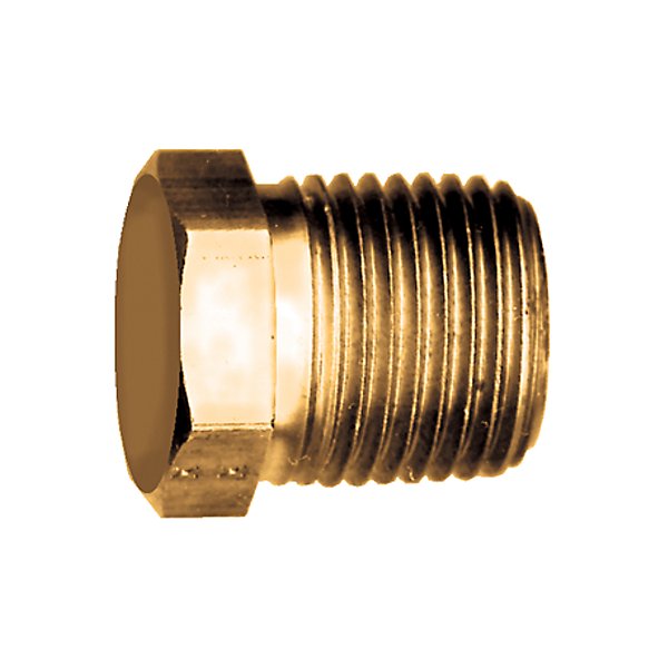 Fairview - Plug Hex Head 1/8 MPT - Brass Pipe Fitting - FAI121-A