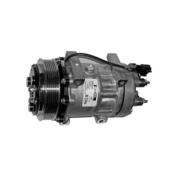 Bergstrom - AC Compressor, Sanden, 6 Groove, Direct Mount, V: 12 - BGS1401426