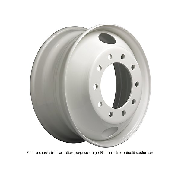 Accuride - Steel Wheel ESW 24.5 x 8.25 White - ACC27406PKWHT21