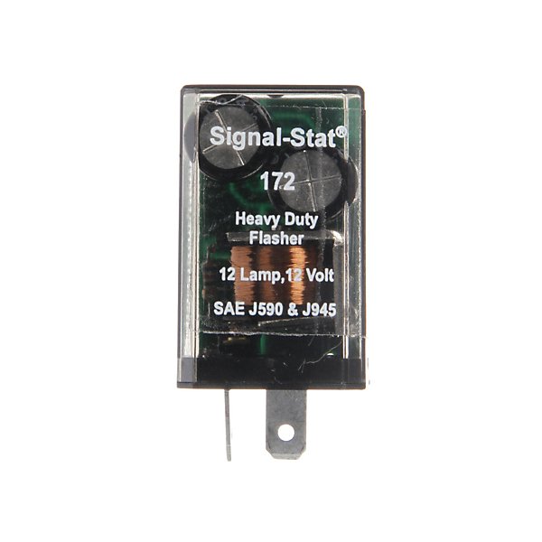 Truck-Lite - Signal-Stat, 12 Light Electro-Mechanical, Plastic Flasher Module, 70-120fpm, 12V, 2 Blade Terminals - TRL172