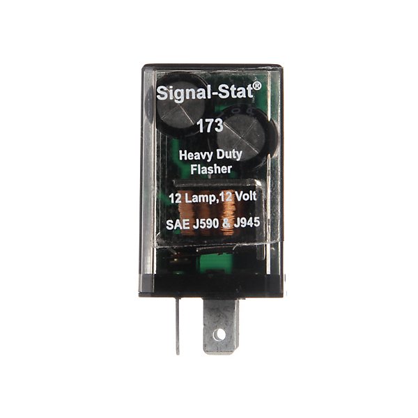 Truck-Lite - Signal-Stat, 12 Light Electro-Mechanical, Plastic Flasher Module, 70-120fpm, 12V, 3 Blade Terminals - TRL173