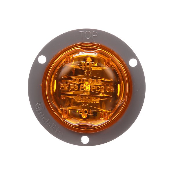 Truck-Lite - Marker Clearance Light, Amber & Yellow, Round, Flange Mount - TRL30080Y
